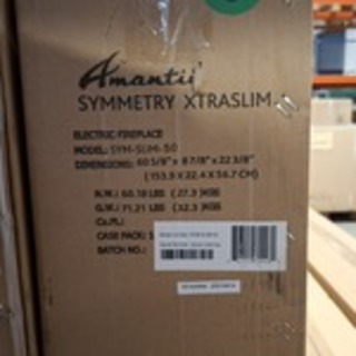 Elektrische sfeerhaard, Remii, SYM-SLIM-50, Zwart, 2018